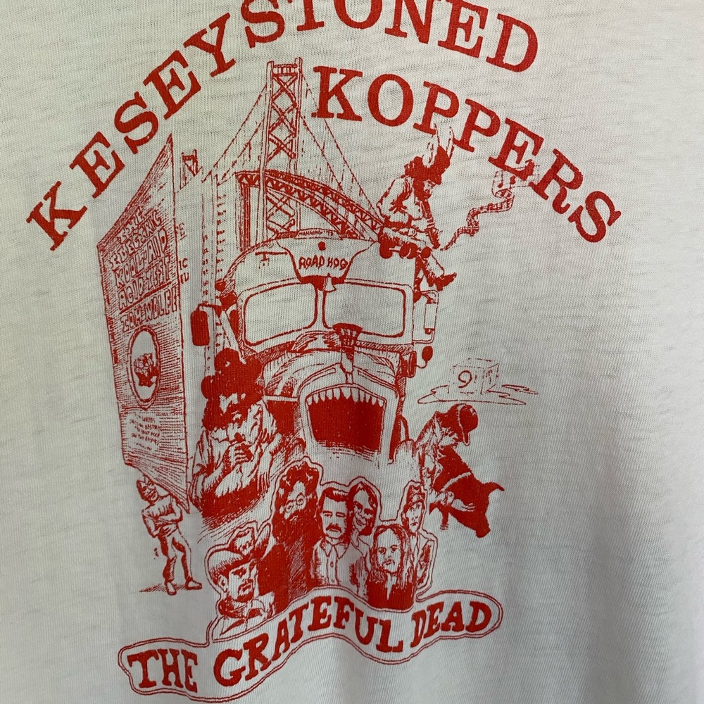 Extremely rare Grateful Dead tee NRPS thin worn & one of a kind Buffalo NY 1973